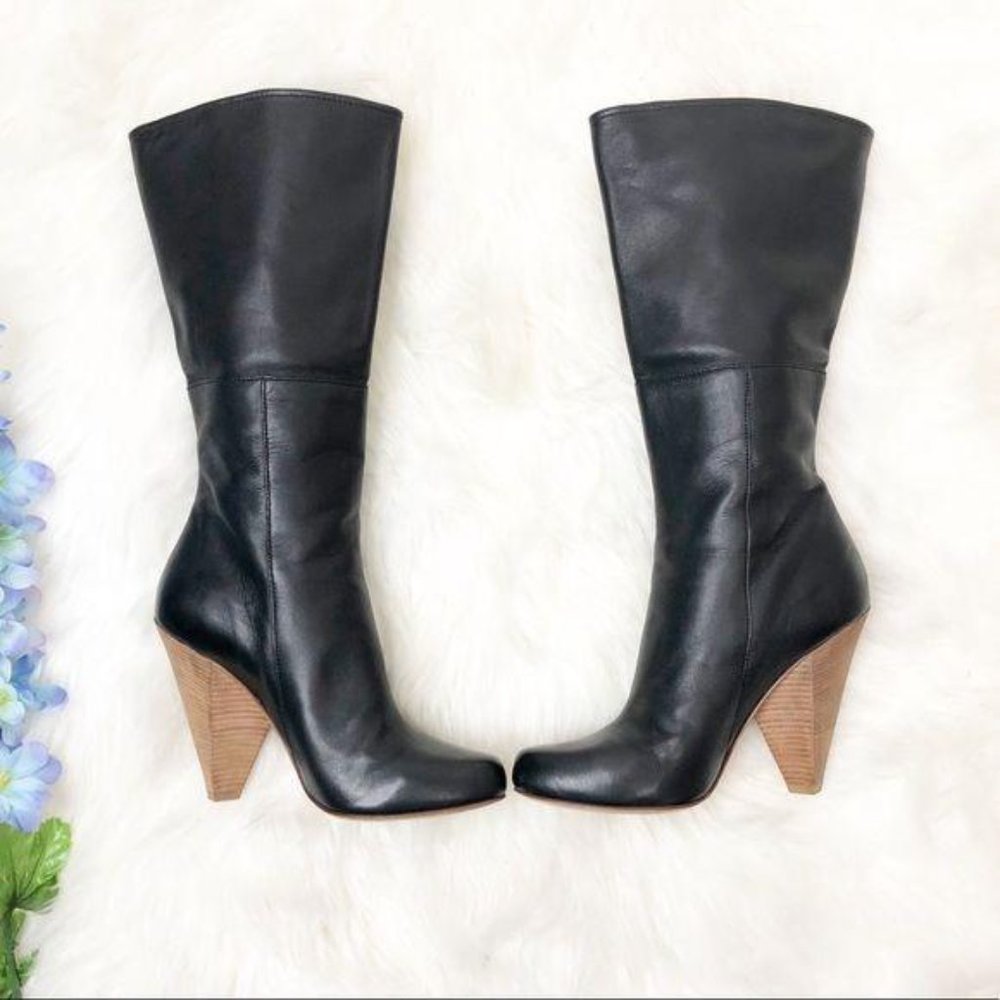 Sigerson Morrison Designer Boots Tall Western 5 - Picture 5 of 16